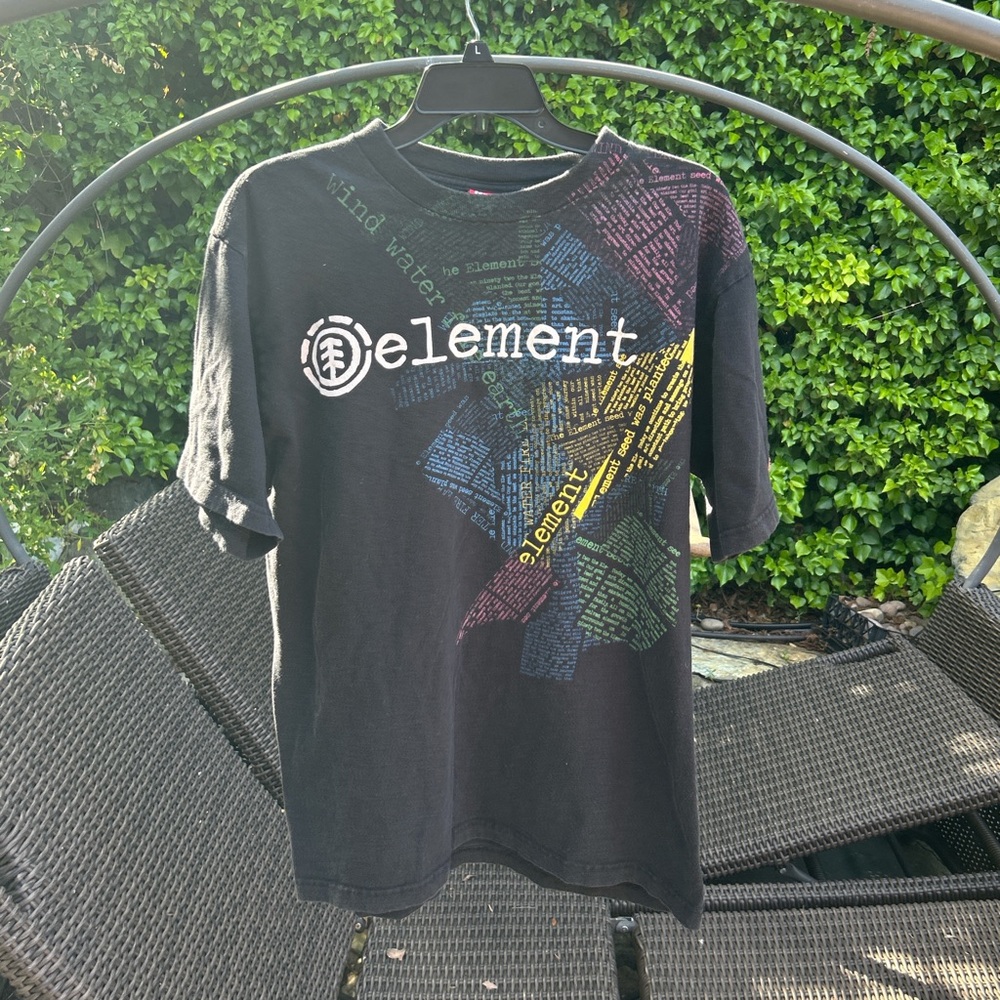 Element Charcoal Tee with Vibrant Graphic